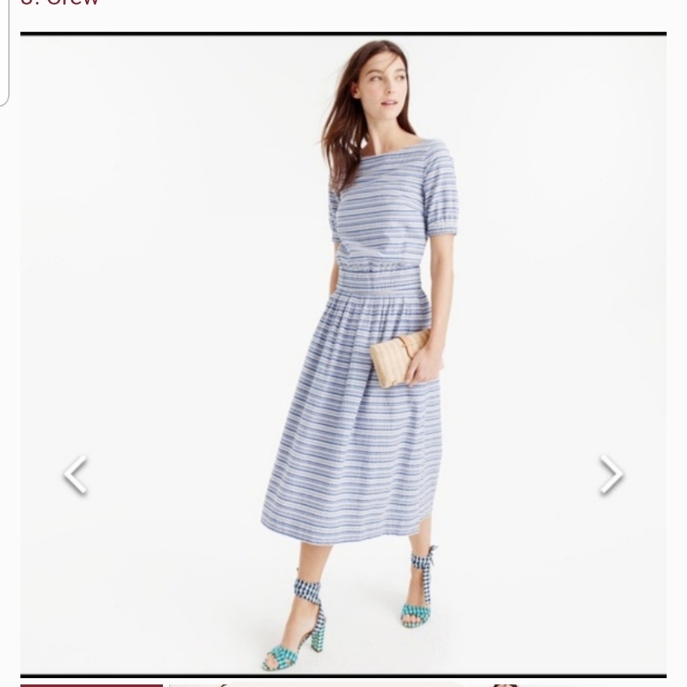 J CREW seersucker skirt